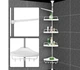 Кутова полиця для ванної кімнати Multi Corner Shelf, металева - зображення 2