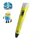 3D ручка для рисования Smart 3D Pen 2 c LCD дисплеем желтый - изображение 3