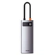 HUB адаптер Baseus Metal Gleam Series 5-in-1 3xUSB3.0 + 4KHD + Type-C переходник хаб (CAHUB-CX0G) - изображение 2