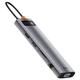 HUB адаптер Baseus Metal Gleam Series 11-in-1 3xUSB3.0+2x4K HD+Type-C+TF+SD+Type-C PD+VGA+3.5m+RJ45 перехідник хаб (CAHUB-CT0G) - зображення 3
