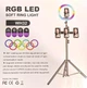 Кольцевая LED лампа RGB WH-32 32cm с держателем - изображение 3