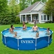 Каркасный круглый бассейн Intex 28210 Metal Frame™ c эффектом мозаики, размер 366х76 см (без насоса) - изображение 6