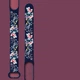 Силіконовий ремінець MRK з малюнком Flowers Beau для фітнес браслета Xiaomi Mi Band 5/6/7 Dark Blue + металева кнопка (mrk5959) - зображення 4