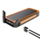 Солнечный повербанк iBattery YD-888KW с беспроводной зарядкой QI и фонариком 30000 mAh orange - изображение 6