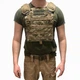 Плитоноска пиксель, разгрузочный жилет молле для бронепластин ткань Cordura Кордура, чехол под бронеплиту - изображение 1