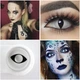 Линзы цветные без диоптрий белые Cat Eye + контейнер для хранения - изображение 6