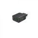 Чорний зарядний пристрій - XOKO QC-305 3 USB, 5.1A - изображение 3