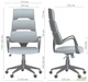 Офисное кресло AMF Spiral Grey из коллекции Urban сине-серый - изображение 7