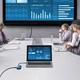 HUB адаптер Baseus Metal Gleam Series 8-in-1 3xUSB3.0 + 4KHD + RJ45 + Type-C + TF + SD переходник хаб Blue (WKWG000103) - изображение 7