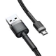 Кабель для зарядки Baseus Cafule Cable USB For Micro-USB 1.5A 2m Black (CAMKLF-CG1) - изображение 2