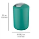Контейнер мусорный с откидной крышкой Wenko Brasil L Green, d19.5x31 см, 6.5 л зеленый (23583100) - изображение 3