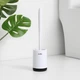 Ершик для унитаза MBM HOME BP-13 напольный пластиковый бело-черный - изображение 6