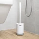 Ершик для унитаза MBM HOME BP-13 напольный пластиковый бело-серый - изображение 8