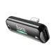 Перехідник Hoco LS27 Lightning to Lightning 220V + Lightning-HF Чорний - изображение 1