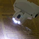 Окуляри бінокулярні 9892B2C Magnifier USB акумулятор лупа з LED-підсвічуванням та змінним збільшувальним склом - зображення 3
