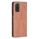 Чохол-книжка з кишеньками UniCase Geometric Pattern для Xiaomi Redmi Note 11 / 11s - Coffee - зображення 3