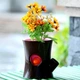 Розумний вазон Qualy Log & Squirrel Tree Pot black-pink QL10075 - зображення 2