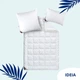 Подушка Super Soft Premium 70х70 см IDEIA два чехла с молнией, искусственный пух, лебяжий пух, аналог пуха, премиум, хлопок - изображение 9