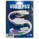 Перехідник для підключення клавіатур Lesko 2 PS/2-USB 2.0 - зображення 12