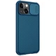 Карбоновая накладка Nillkin CamShield Pro Magnetic для iPhone 14 Blue - изображение 4