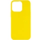 Силиконовый чехол Epik Candy для Apple iPhone 13 Pro Max (6.7") Желтый - изображение 1