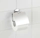 Держатель для туалетной бумаги Wenko Cuba, 13.5x13.5x4 см, с крышкой, металл, серебристый (22176100) - изображение 3
