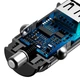 Автомобильное зарядное устройство Baseus Square Metal QC 3.0 30W 2USB с быстрой зарядкой Black (CCALL-DS01) - изображение 5