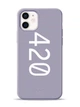 Чехол Pump Silicone Minimalistic Case for iPhone 12 mini 420 White Фиолетовый С рисунком - зображення 1