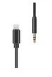 Аудіо-перехідник XoKo AUX-001 Lightning - Jack 3.5 мм Black - зображення 2