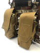 Подсумок для системы Molle под два магазина АК (КОЙОТ) - изображение 5