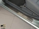 Накладки на пороги Nissan Almera Classic 2006- premium NataNiko P-NI02 - изображение 1