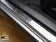 Накладки на пороги Subaru XV 2012- premium NataNiko P-SB09 - изображение 1