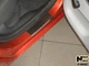 Накладки на пороги Skoda Fabia II 2007- premium NataNiko P-SK02 - изображение 2