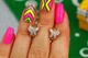 Серьги детские Xuping Jewelry бабочка с расправленным крылом 1,2 см золотистые - изображение 1