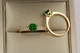 Кольцо Xuping Jewelry с зеленым камнем р 19 золотистое - изображение 1