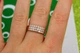 Кольцо Xuping Jewelry камни в три ряда по бокам резьба р 18 золотистое - изображение 3