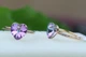 Кольцо Xuping Jewelry сердечко Сваровски фиолетовое хамелеон р 17 золотистое - изображение 3