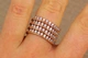 Кольцо Xuping Jewelry четыре кольца с камнями р 17 золотистое - изображение 2