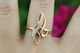 Кольцо Xuping Jewelry перстень витое с камнями р 16 золотистое - изображение 2