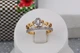 Кольцо Xuping Jewelry маленькая принцесса р 16 золотистое - изображение 4