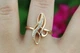 Кольцо Xuping Jewelry перстень витое с камнями р 20 золотистое - изображение 6