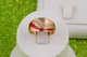 Кільце Xuping Jewelry широке гладке з червоною смугою р 18 - зображення 3
