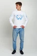 Різдвяний чоловічий світшот з Оленями White 2 XXL UKRS-9955 UkrGlamour - изображение 2