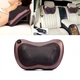 Массажная Подушка Massage Pillow QY-8028 Инфракрасный массажер для тела шеи и спины роликовий Коричневый - изображение 5
