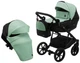 Коляска 2 в 1 Bair Kiwi шкіра 100% м'ятний 625455 - зображення 1
