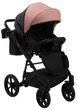 Коляска 2 в 1 Bair Kiwi шкіра 100% рожевий 625453 - зображення 3