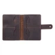 Обложка для паспорта из кожи Hi Art «World Map» PB-03S/1 Shabby Gavana Brown Темно-коричневый - изображение 7