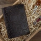 Обложка для паспорта из кожи HiArt PC-02 Shabby Gavana Brown Buta Art Коричневый - изображение 3