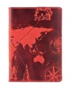 Обложка для паспорта из кожи HiArt PC-02 7 wonders of the world Красный - изображение 1