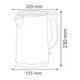 Электрочайник Horoz Electric KETTLE-2 белый - изображение 3